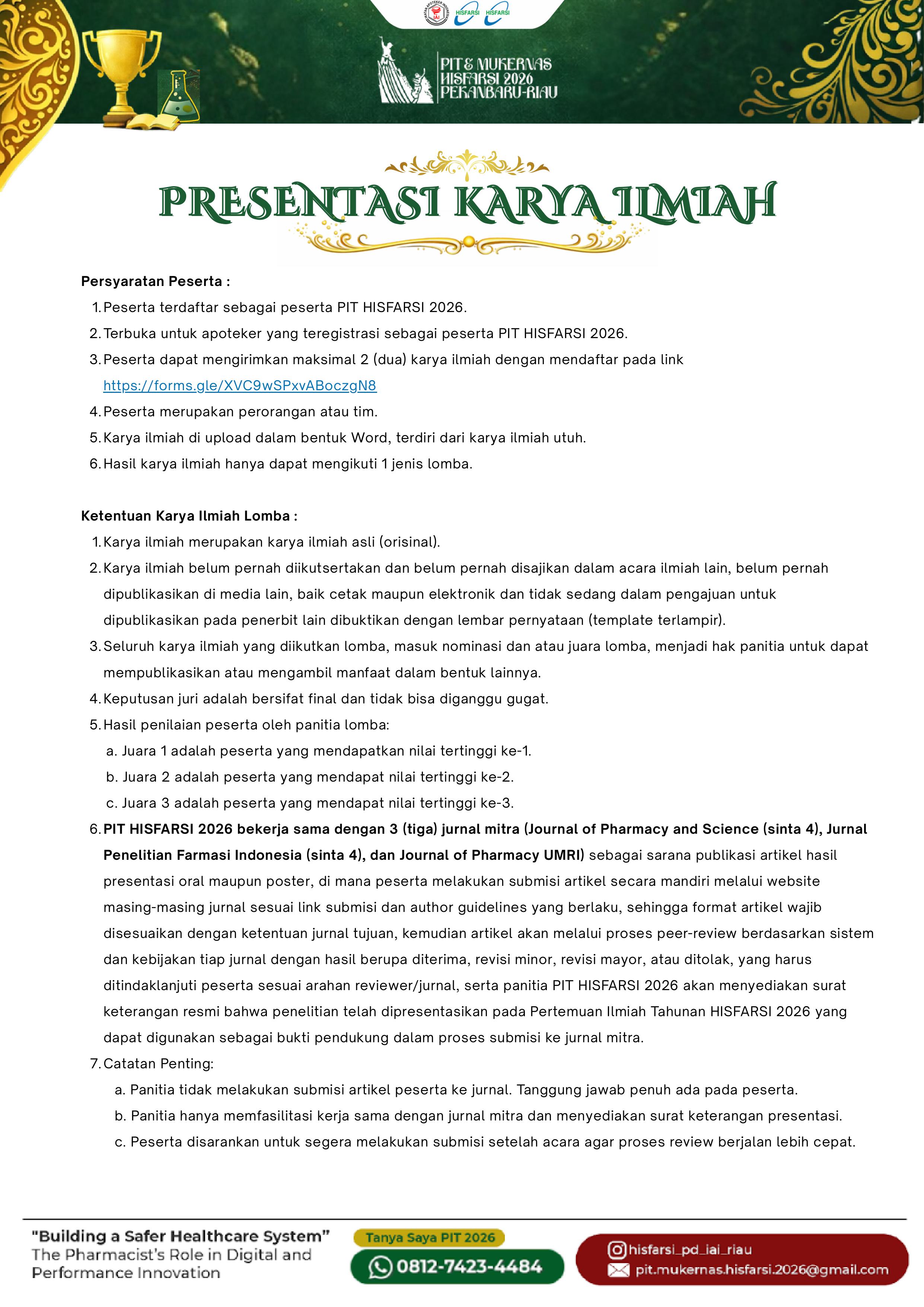 Presentasi Karya Ilmiah